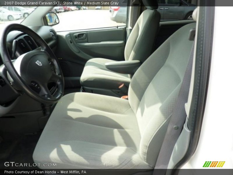 Stone White / Medium Slate Gray 2007 Dodge Grand Caravan SXT