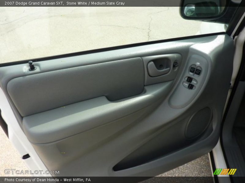 Stone White / Medium Slate Gray 2007 Dodge Grand Caravan SXT