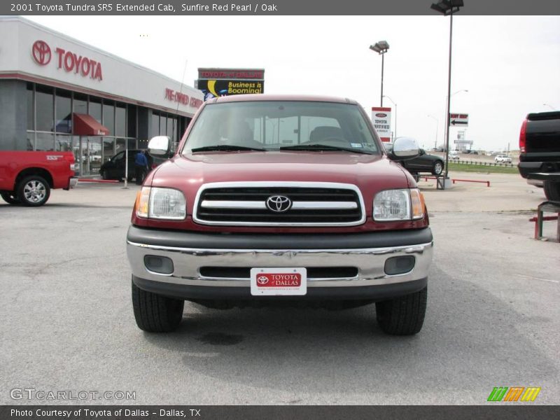 Sunfire Red Pearl / Oak 2001 Toyota Tundra SR5 Extended Cab