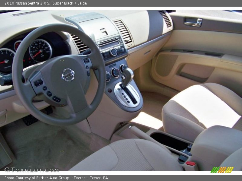 Super Black / Beige 2010 Nissan Sentra 2.0 S