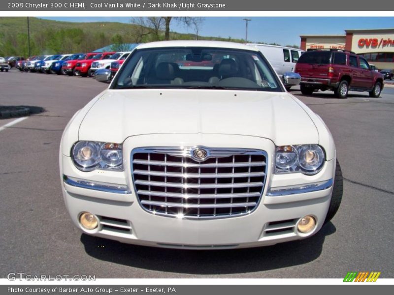 Cool Vanilla White / Dark Khaki/Light Graystone 2008 Chrysler 300 C HEMI