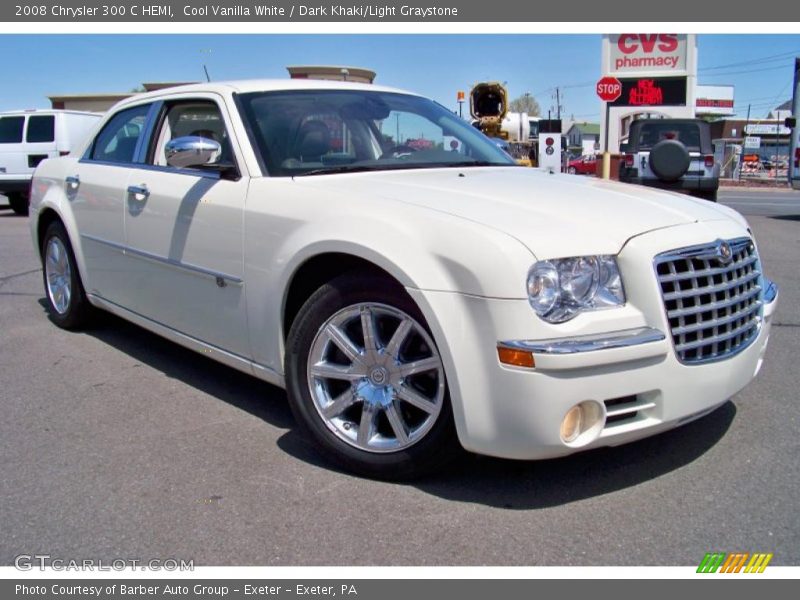 Cool Vanilla White / Dark Khaki/Light Graystone 2008 Chrysler 300 C HEMI