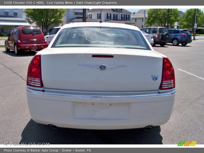 Cool Vanilla White / Dark Khaki/Light Graystone 2008 Chrysler 300 C HEMI