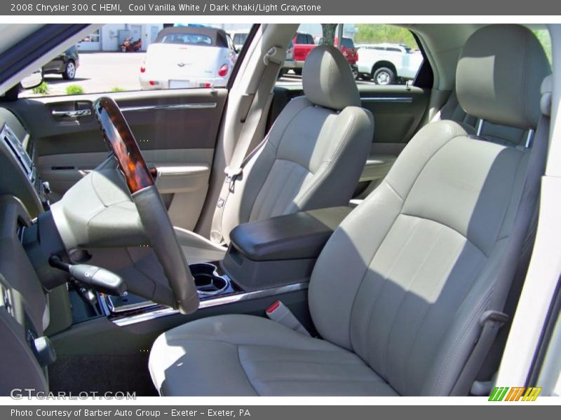 Cool Vanilla White / Dark Khaki/Light Graystone 2008 Chrysler 300 C HEMI