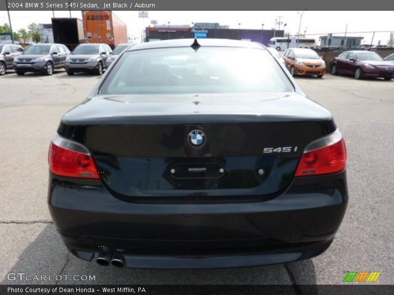 Jet Black / Auburn 2004 BMW 5 Series 545i Sedan