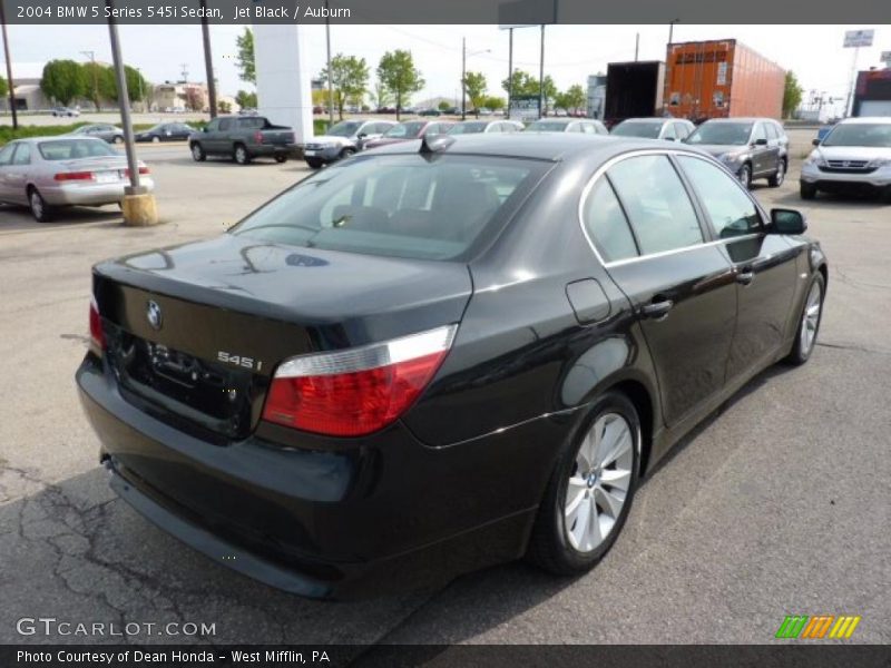 Jet Black / Auburn 2004 BMW 5 Series 545i Sedan
