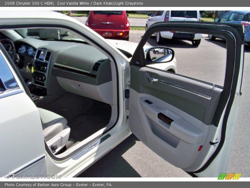 Cool Vanilla White / Dark Khaki/Light Graystone 2008 Chrysler 300 C HEMI