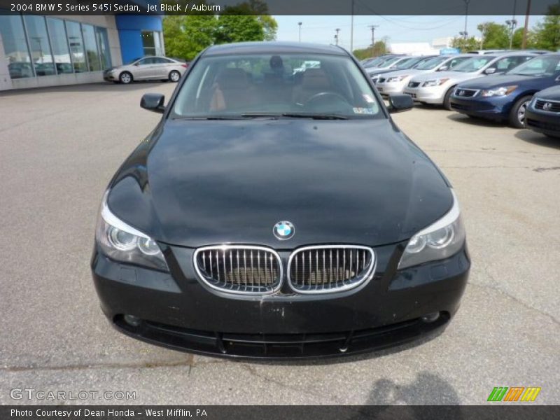 Jet Black / Auburn 2004 BMW 5 Series 545i Sedan