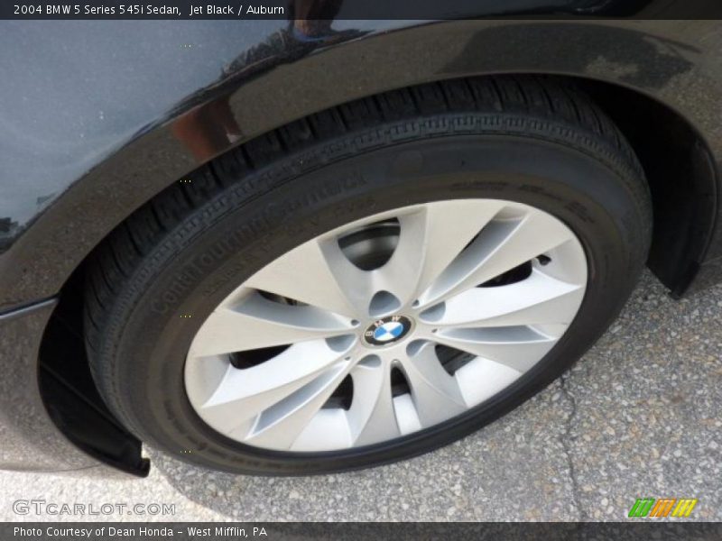 Jet Black / Auburn 2004 BMW 5 Series 545i Sedan