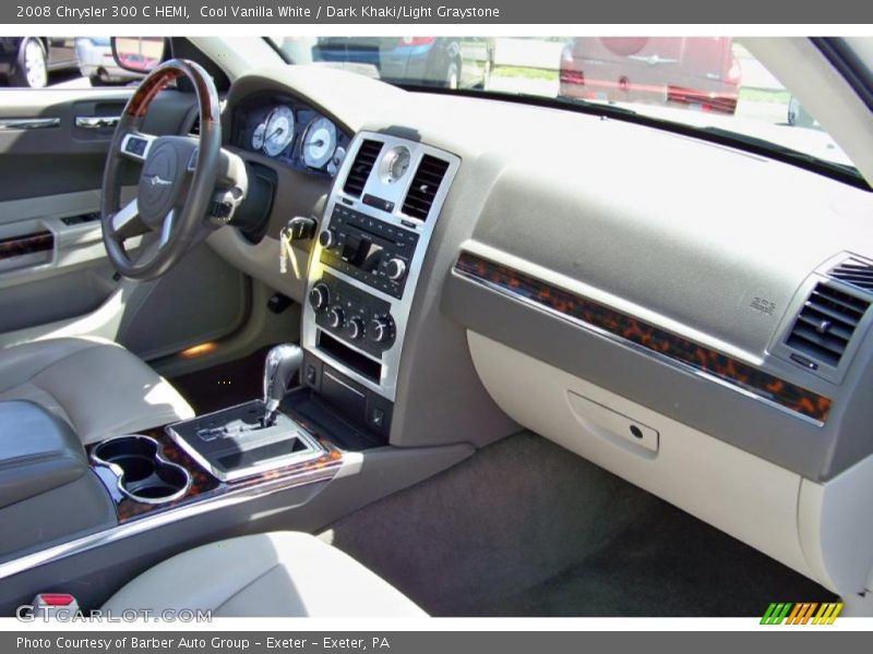 Cool Vanilla White / Dark Khaki/Light Graystone 2008 Chrysler 300 C HEMI