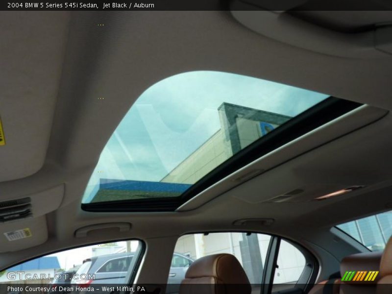 Jet Black / Auburn 2004 BMW 5 Series 545i Sedan