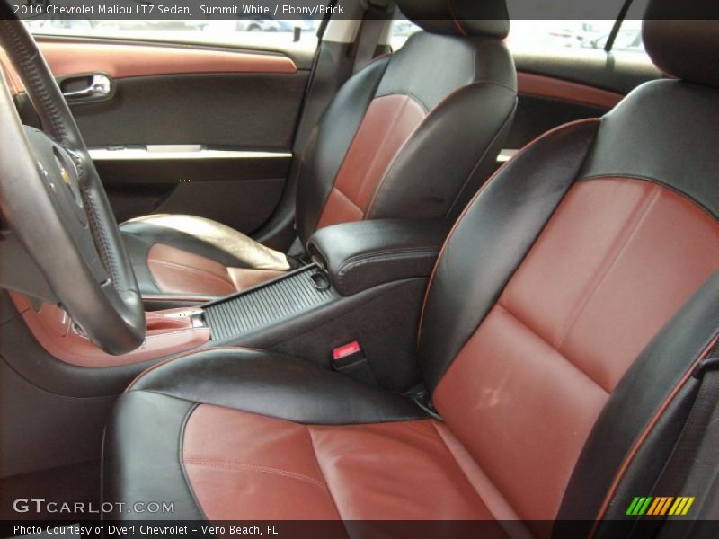  2010 Malibu LTZ Sedan Ebony/Brick Interior