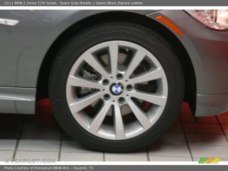 Space Gray Metallic / Oyster/Black Dakota Leather 2011 BMW 3 Series 328i Sedan