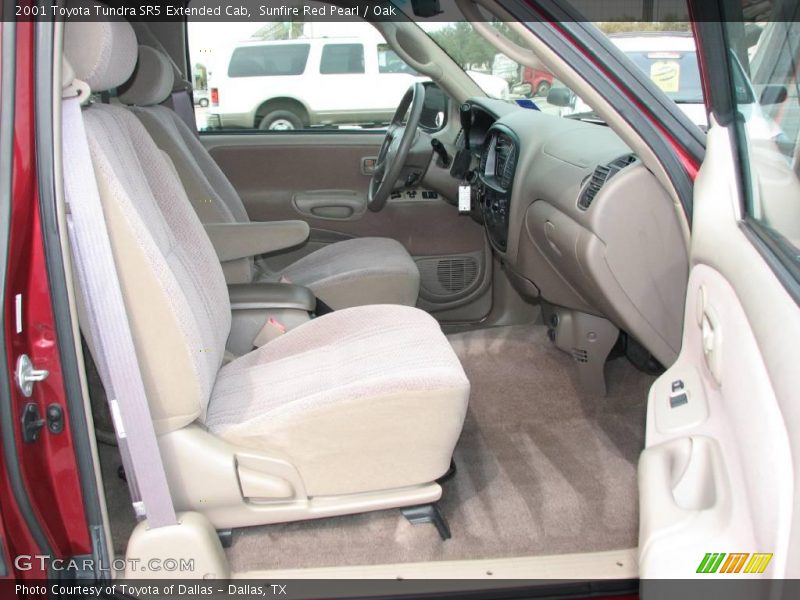 Sunfire Red Pearl / Oak 2001 Toyota Tundra SR5 Extended Cab