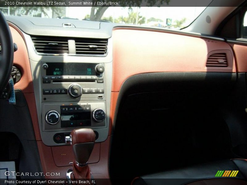 Summit White / Ebony/Brick 2010 Chevrolet Malibu LTZ Sedan