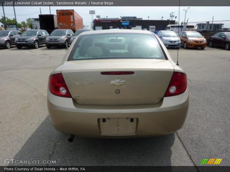 Sandstone Metallic / Neutral Beige 2005 Chevrolet Cobalt Sedan