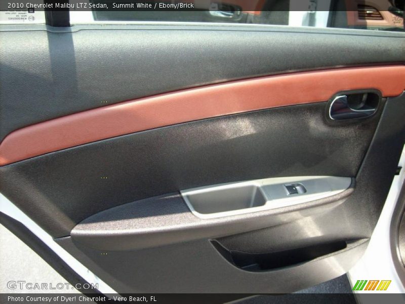 Summit White / Ebony/Brick 2010 Chevrolet Malibu LTZ Sedan