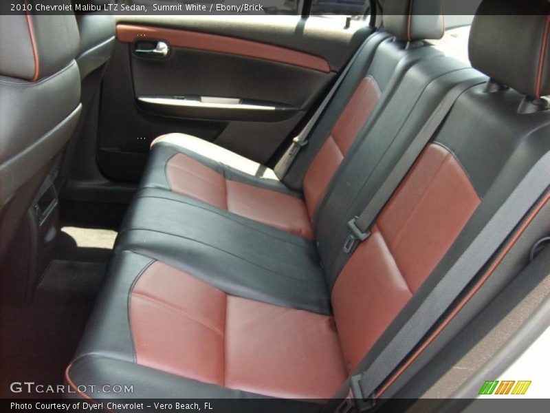  2010 Malibu LTZ Sedan Ebony/Brick Interior