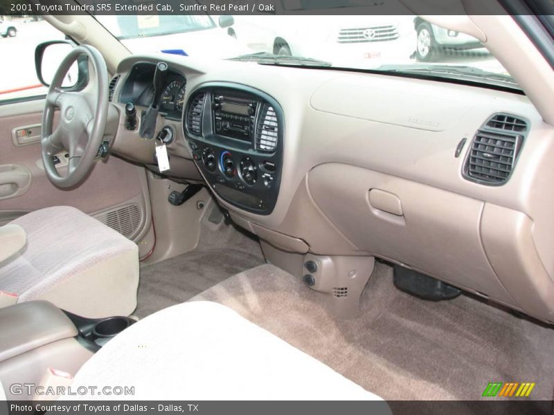 Sunfire Red Pearl / Oak 2001 Toyota Tundra SR5 Extended Cab
