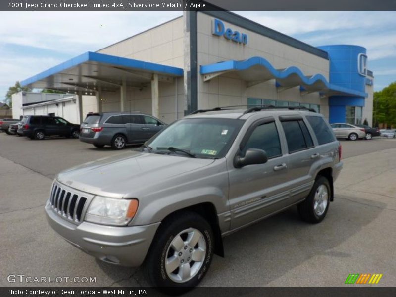 Silverstone Metallic / Agate 2001 Jeep Grand Cherokee Limited 4x4