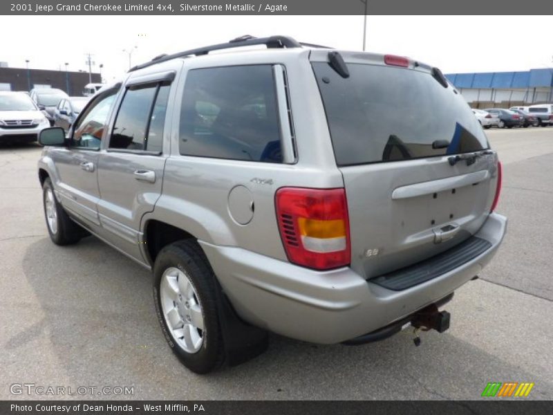 Silverstone Metallic / Agate 2001 Jeep Grand Cherokee Limited 4x4