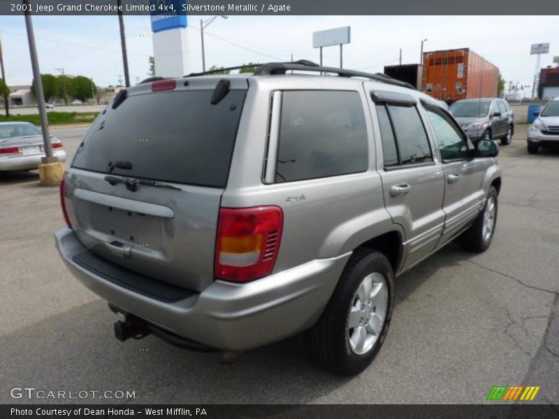 Silverstone Metallic / Agate 2001 Jeep Grand Cherokee Limited 4x4