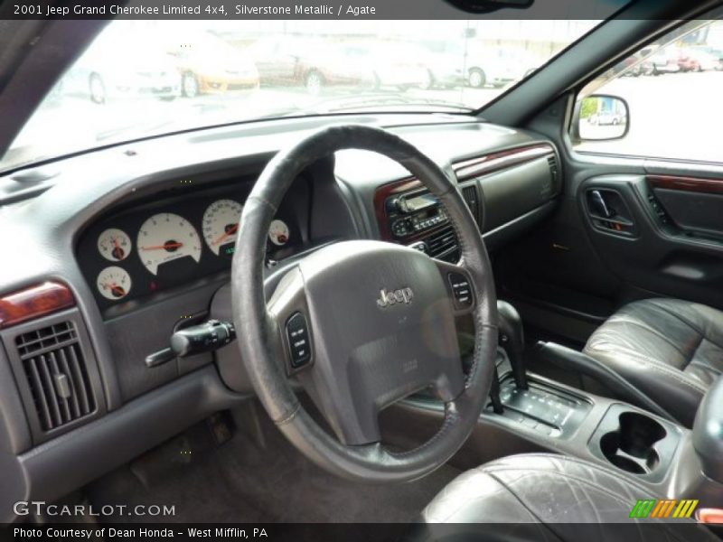 Silverstone Metallic / Agate 2001 Jeep Grand Cherokee Limited 4x4