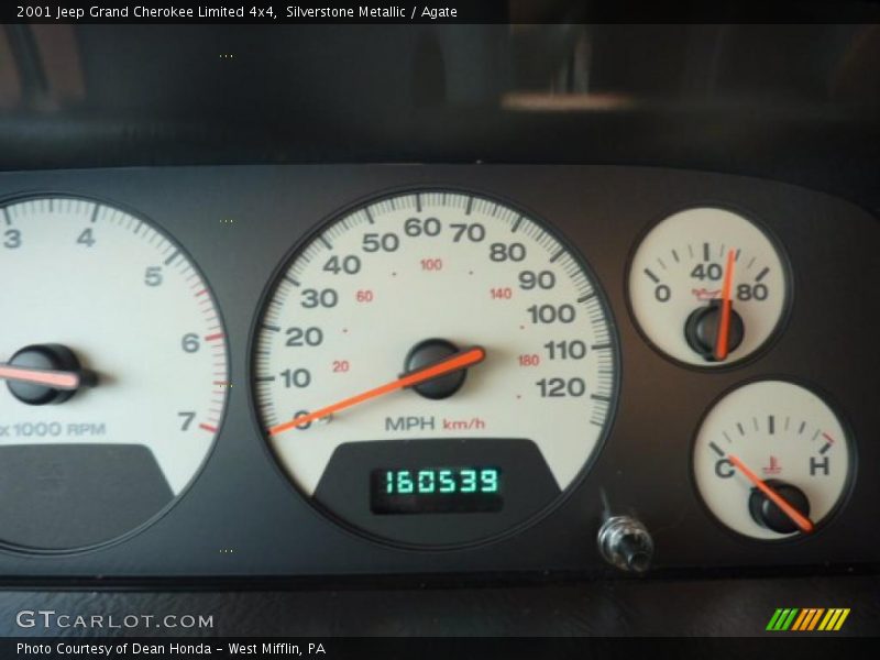 Silverstone Metallic / Agate 2001 Jeep Grand Cherokee Limited 4x4