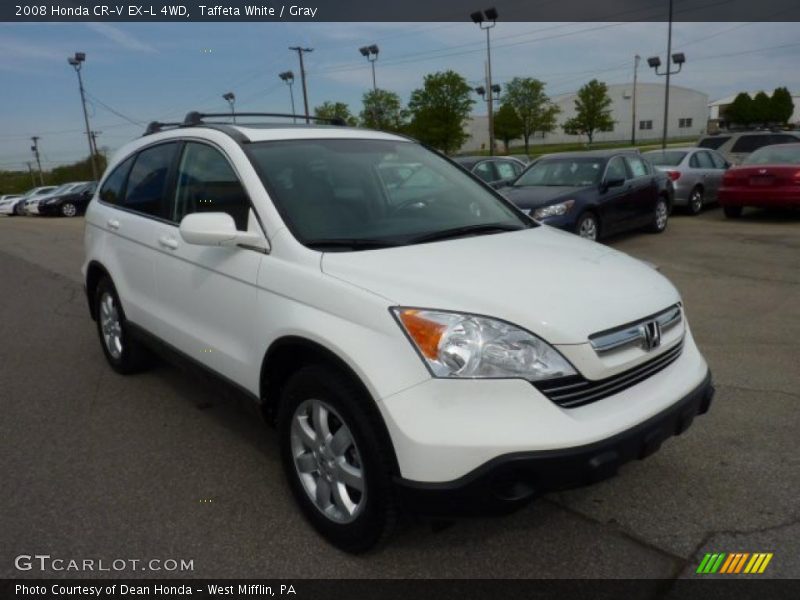 Taffeta White / Gray 2008 Honda CR-V EX-L 4WD