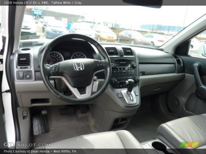 Taffeta White / Gray 2008 Honda CR-V EX-L 4WD