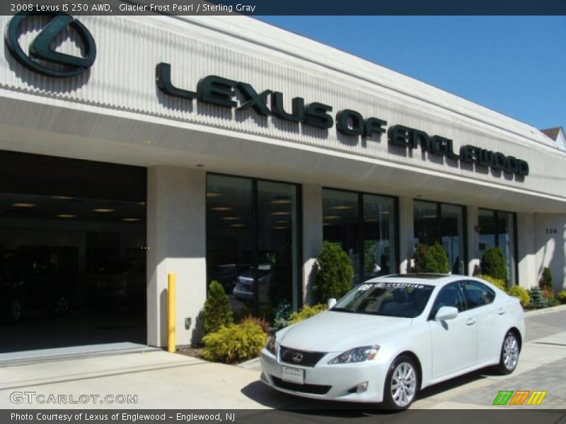 Glacier Frost Pearl / Sterling Gray 2008 Lexus IS 250 AWD