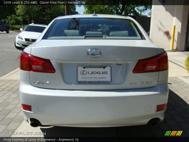 Glacier Frost Pearl / Sterling Gray 2008 Lexus IS 250 AWD