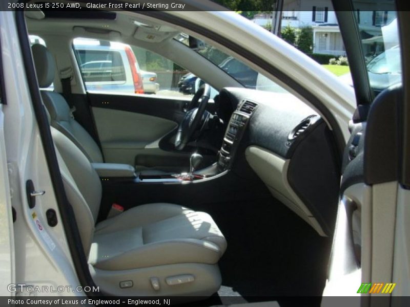Glacier Frost Pearl / Sterling Gray 2008 Lexus IS 250 AWD