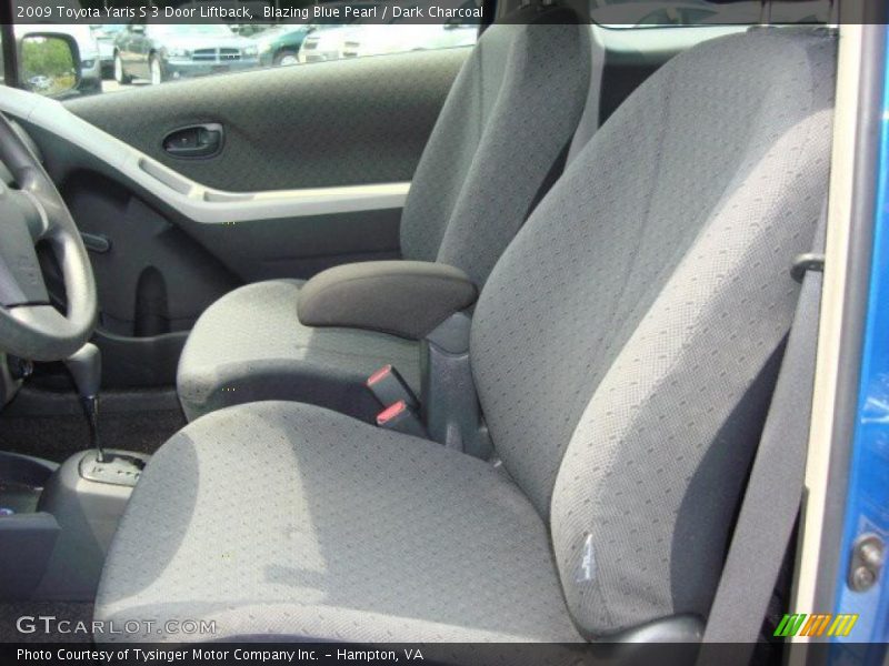 Blazing Blue Pearl / Dark Charcoal 2009 Toyota Yaris S 3 Door Liftback