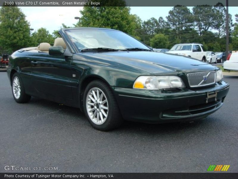 Green Metallic / Beige 2000 Volvo C70 LT Convertible