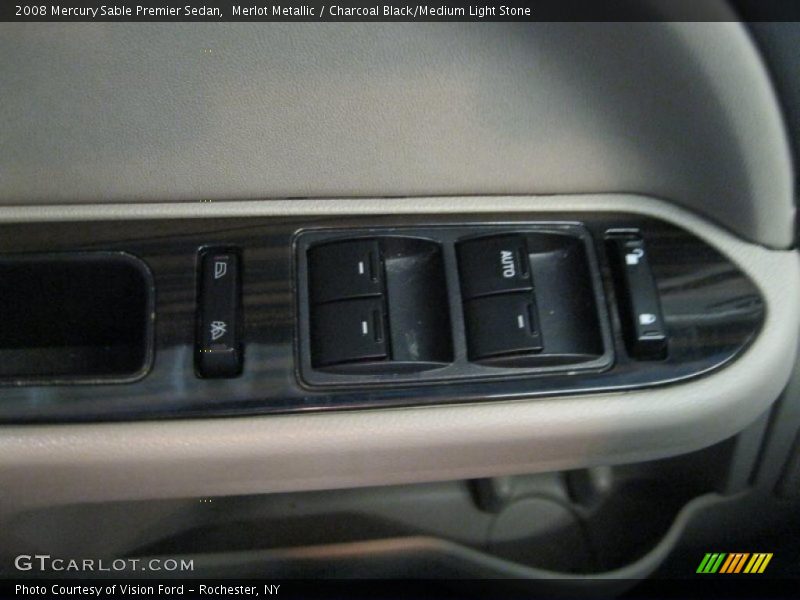 Merlot Metallic / Charcoal Black/Medium Light Stone 2008 Mercury Sable Premier Sedan