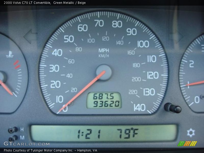 Green Metallic / Beige 2000 Volvo C70 LT Convertible