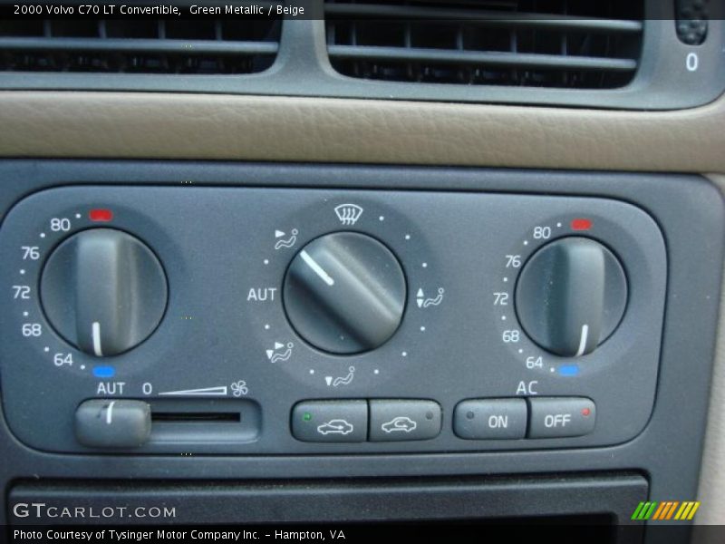 Controls of 2000 C70 LT Convertible
