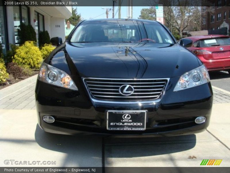 Obsidian Black / Black 2008 Lexus ES 350
