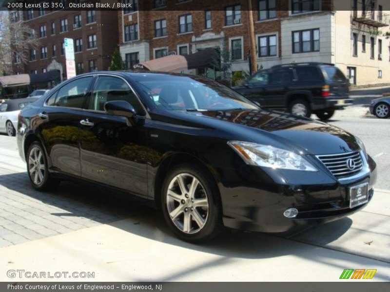 Obsidian Black / Black 2008 Lexus ES 350