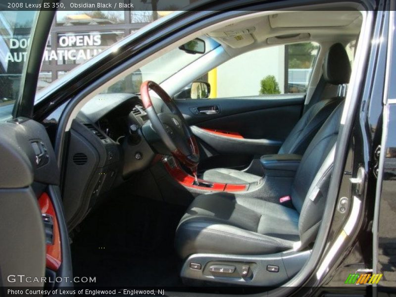 Obsidian Black / Black 2008 Lexus ES 350