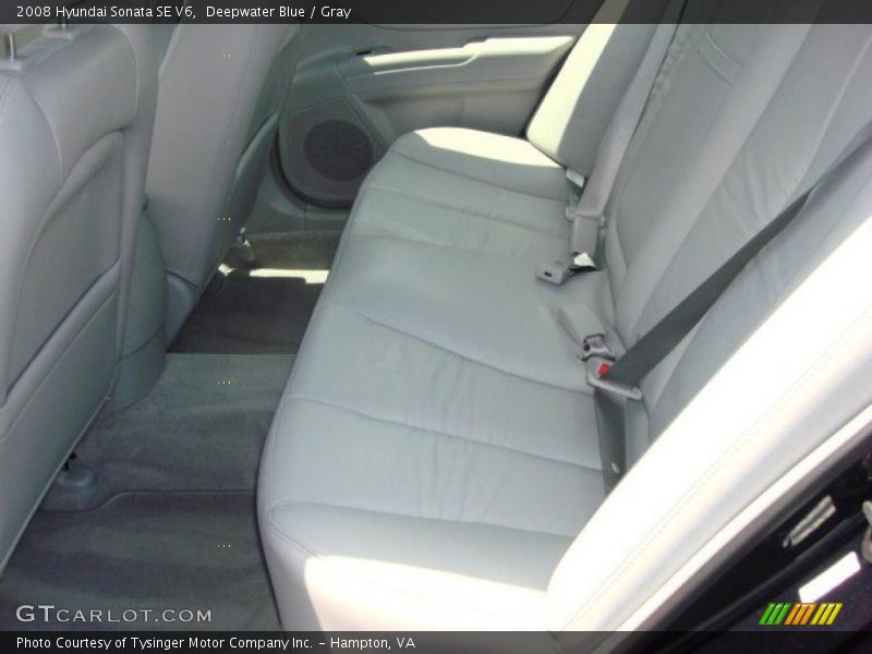 Deepwater Blue / Gray 2008 Hyundai Sonata SE V6