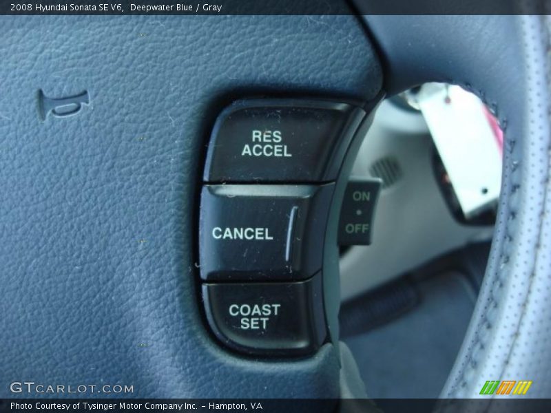 Deepwater Blue / Gray 2008 Hyundai Sonata SE V6