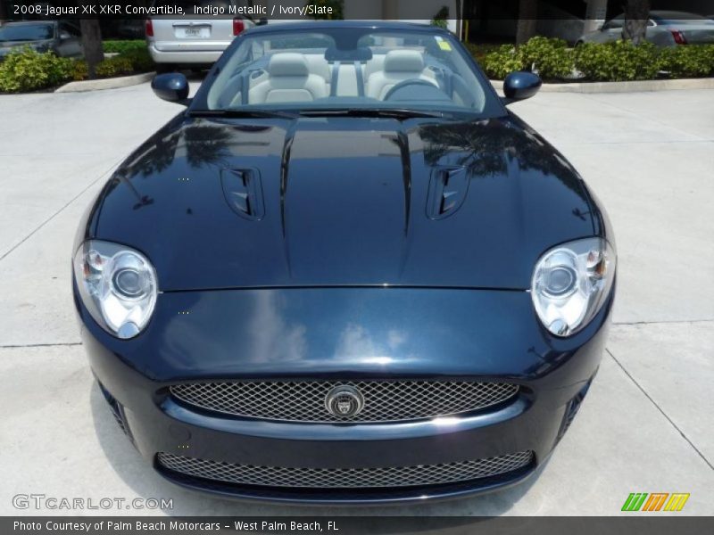 Indigo Metallic / Ivory/Slate 2008 Jaguar XK XKR Convertible