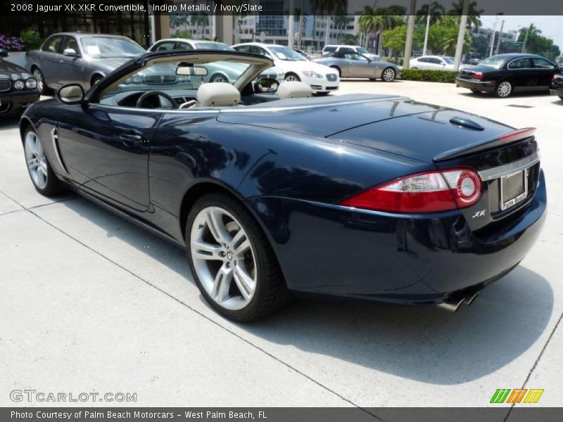 Indigo Metallic / Ivory/Slate 2008 Jaguar XK XKR Convertible
