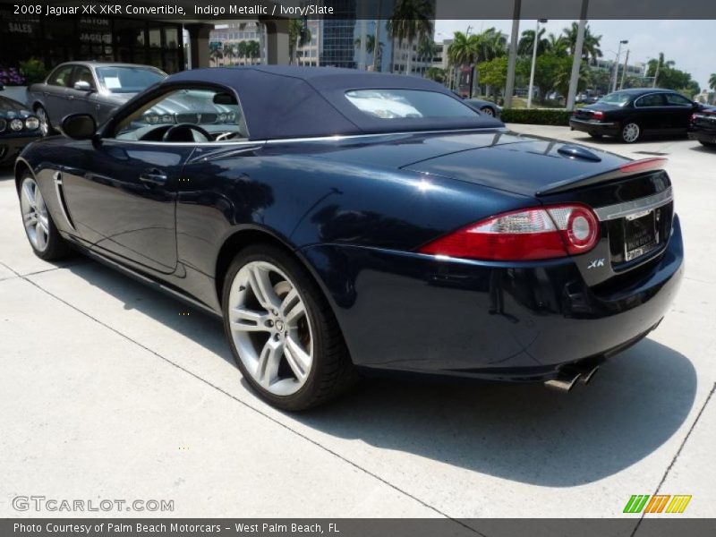 Indigo Metallic / Ivory/Slate 2008 Jaguar XK XKR Convertible