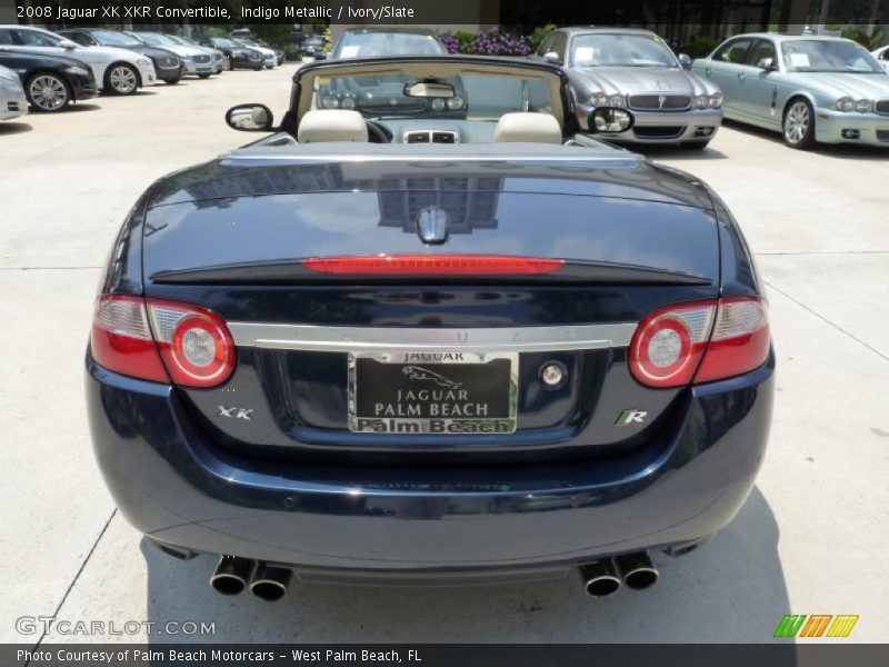 Indigo Metallic / Ivory/Slate 2008 Jaguar XK XKR Convertible