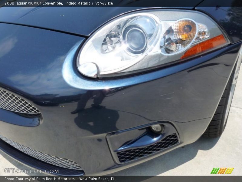 Indigo Metallic / Ivory/Slate 2008 Jaguar XK XKR Convertible