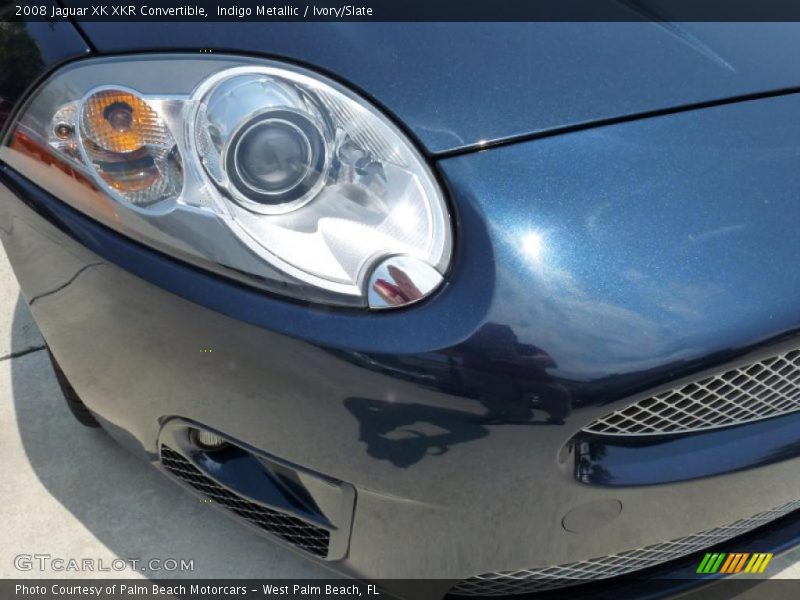 Indigo Metallic / Ivory/Slate 2008 Jaguar XK XKR Convertible