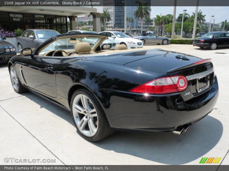 Ebony Black / Caramel 2008 Jaguar XK XKR Convertible